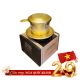 Phin nhôm hoa văn Trung Nguyên vàng có hộp giấy