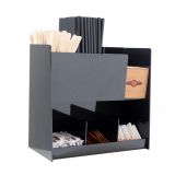 Kệ Mica đựng đường, khăn giấy, ống hút 