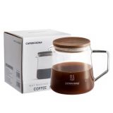 Bình thuỷ tinh Café nắp gỗ 360ml CK5400