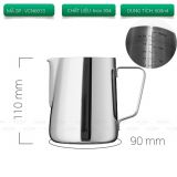 Ca đánh sữa Inox 304 bạc 600ml VCN6013
