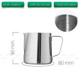Ca đánh sữa Inox 304 bạc 400ml VCN6014