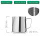 Ca đánh sữa Inox 304 bạc 400ml VCN6014