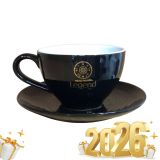 Ly Cappuccino gốm BT Legend đen bóng