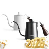 Ấm rót nước nóng inox đen Cafede CK9115