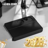 Tấm lót silicone 250*180mm - 2 lỗ - Đen