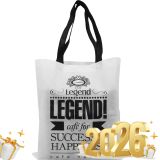 Túi vải không dệt màu trắng logo Legend