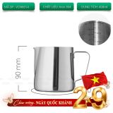 Ca đánh sữa Inox 304 bạc 400ml VCN6014