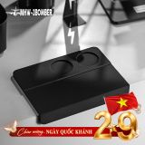 Tấm lót silicone 250*180mm - 2 lỗ - Đen