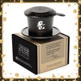 Phin nhôm cao cấp hoa văn màu đen có hộp giấy