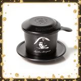 Phin nhôm hoa văn màu đen