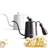 Ấm rót nước nóng inox đen Cafede CK9115