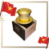 Phin nhôm hoa văn Trung Nguyên vàng có hộp giấy