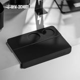 Tấm lót silicone 250*180mm - 2 lỗ - Đen