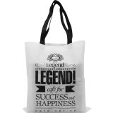 Túi vải không dệt màu trắng logo Legend