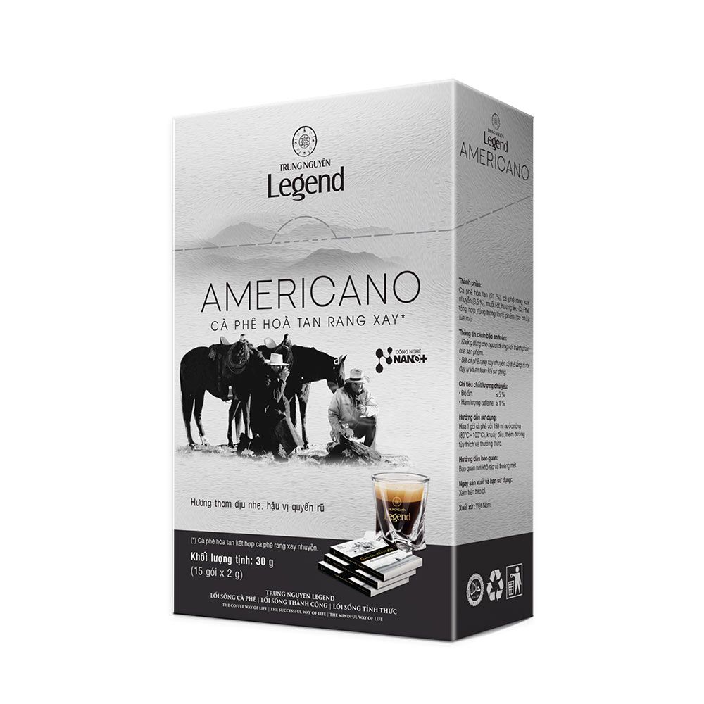 Trung Nguyên Legend Americano hộp 15 gói x 2g