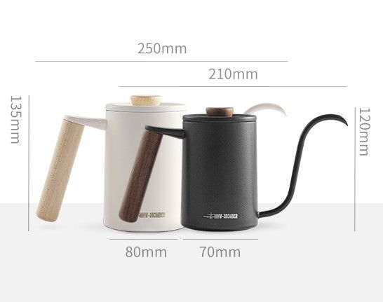 Ấm pha café thủ công 600ml trắng CS5567W