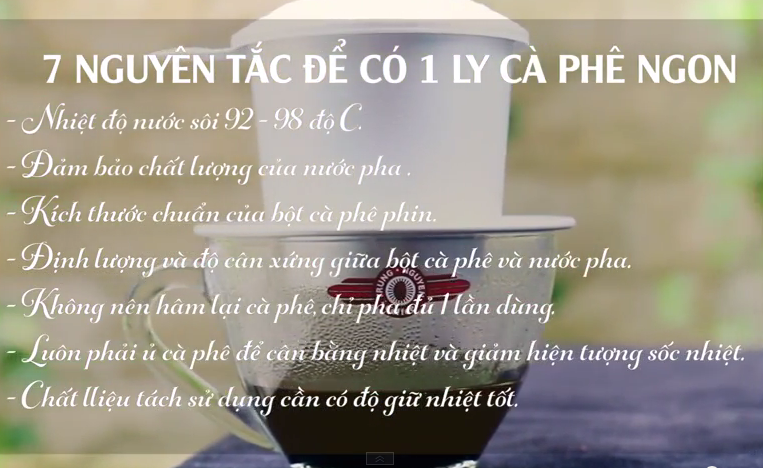 Màu của nước cà phê sạch
