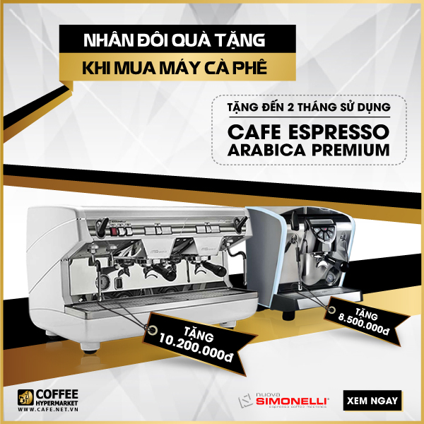 NHÂN ĐÔI QUÀ TẶNG KHI MUA MÁY CÀ PHÊ