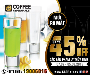 Ưu đãi lên tới 45% các sản phẩm Ly thủy tinh Libbey