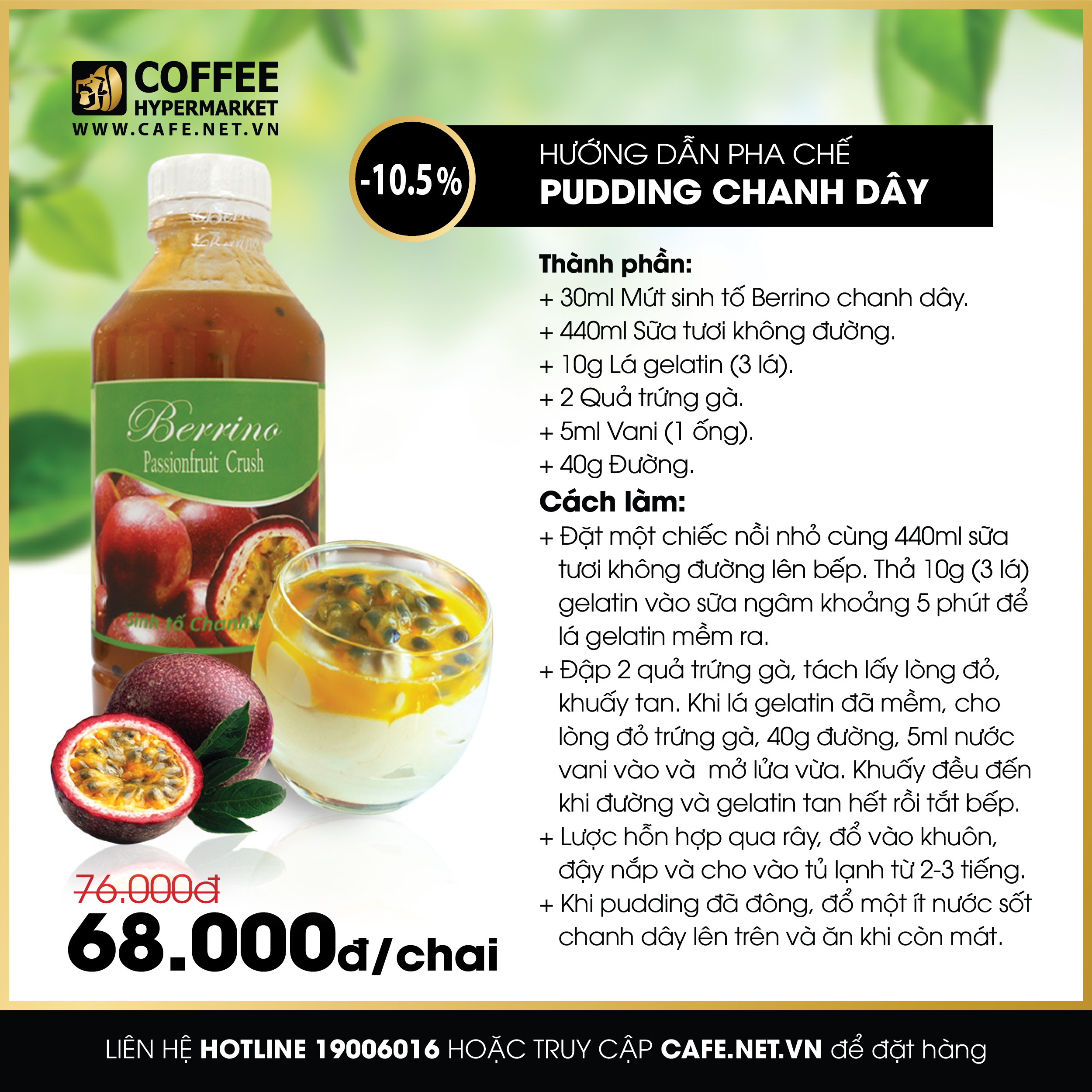 Pudding Chanh Dây