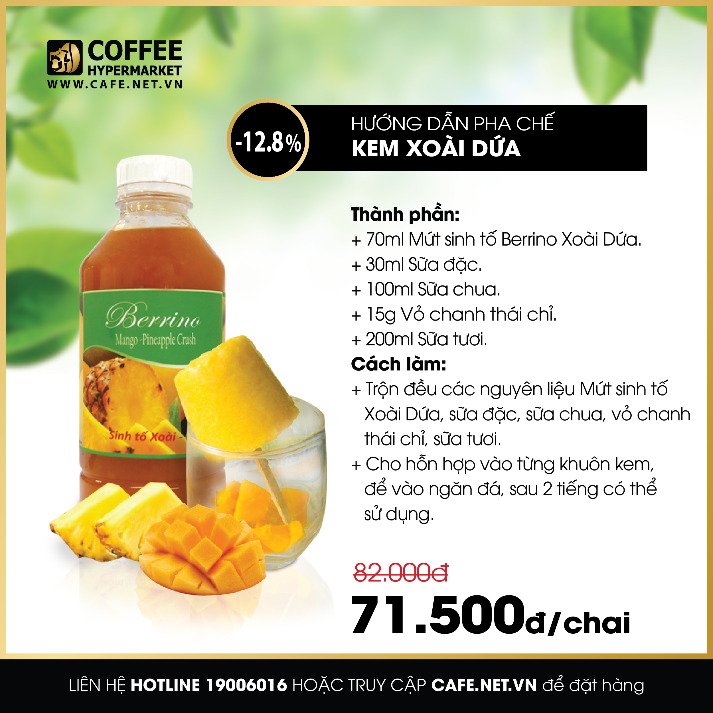 Kem Xoài Dứa