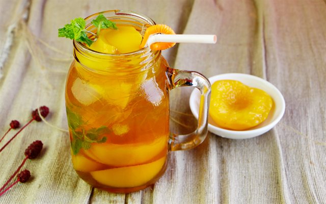 Cách làm trà đào cực chất đúng vị.