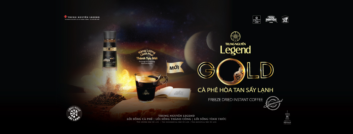 Chương trình Ưu đãi Cà Phê Hòa Tan Sấy Lạnh Trung Nguyên Legend Gold